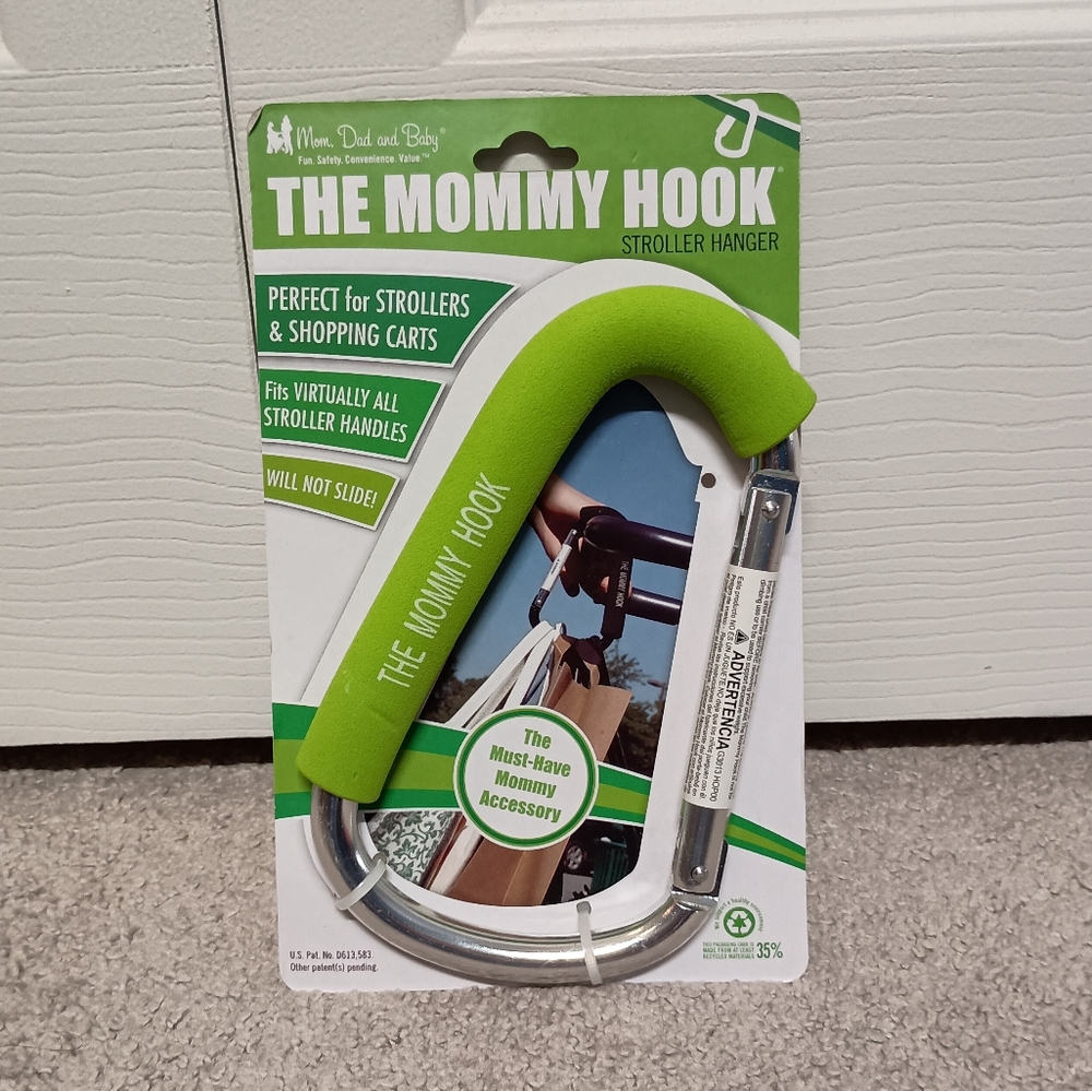 NEW - The Mommy Hook Stoller Hanger - Green